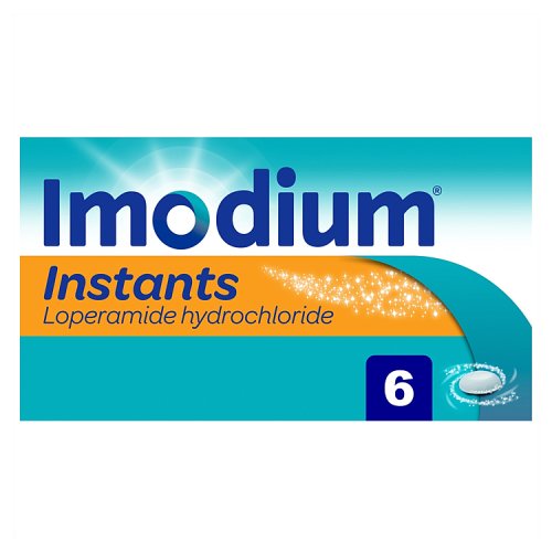 Imodium Instant Tablets 2mg 6s pack shot