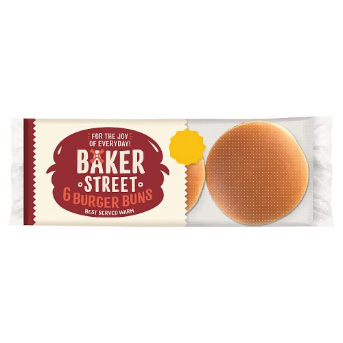 BAKER ST BURGER BUNS 6PK pack shot