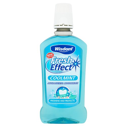 Wisdom Fresh Effect Coolmint Mouthwash 500ml pack shot