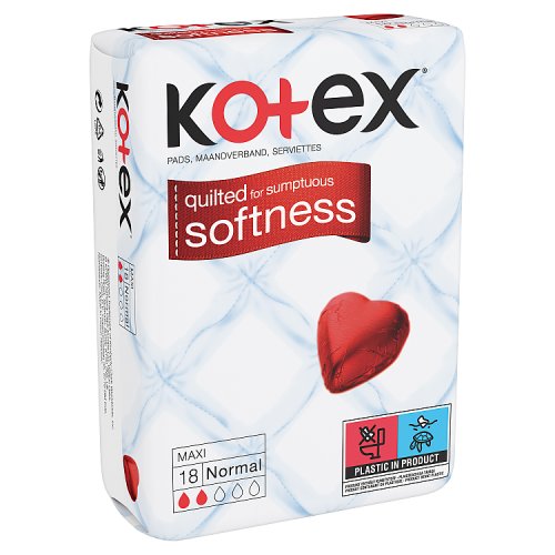 Kotex Maxi Normal - 18 Pack pack shot
