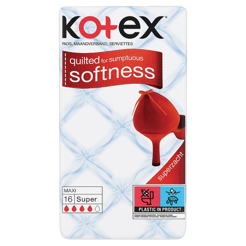 Kotex Maxi Super - 16 Pack pack shot