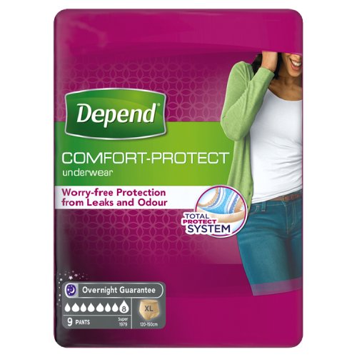 Depend Comfort Protect Pants (XL) - 9 Pack pack shot