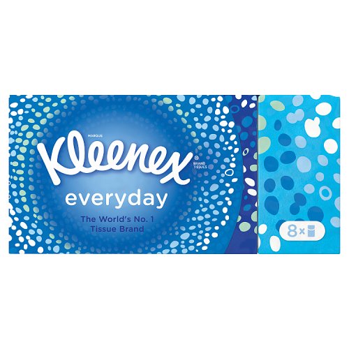 Kleenex Everyday Pocket Tissues 8 Pack (8x9) pack shot