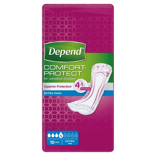 Depend Extra Pads - 10 Pack pack shot