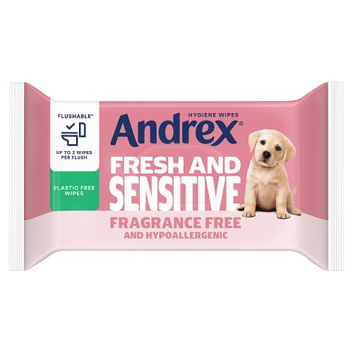 Andrex Hygiene Wipes Fresh & Sensitive 30 Sheets pack shot