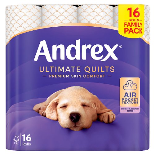 Andrex Toilet Tissue Ultimate Quilt 16s pack shot