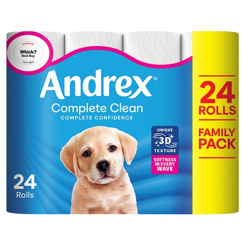 Andrex Complete Clean 24s pack shot