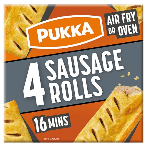 Pukka Sausage Rolls 4pk pack shot