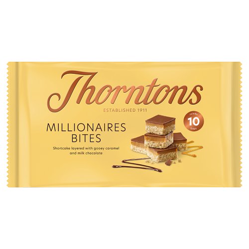 THORNTONS CARAMEL SHORTCAKE BITES 10PK pack shot