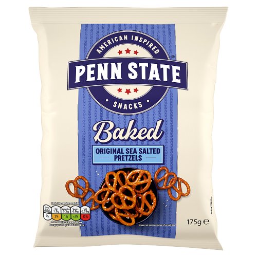 Penn State Baked Sea Salted Sharing Pretzels 175g pack shot