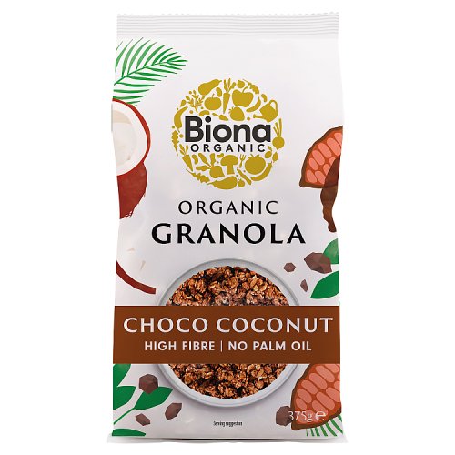 Biona Organic Granola Choco Coconut 375g pack shot