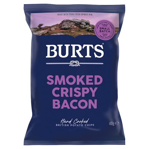 Burts Smokey Crisp Bacon 40g pack shot