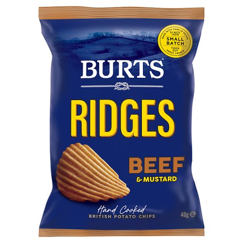 Burts Ridge beef & Mustard 40g pack shot