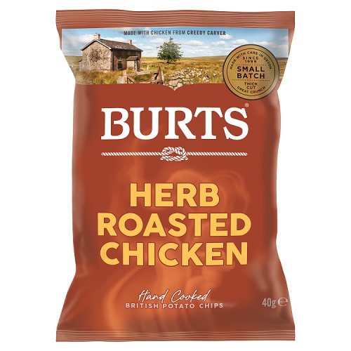 Burts Herb Roasted Chicken 40g pack shot