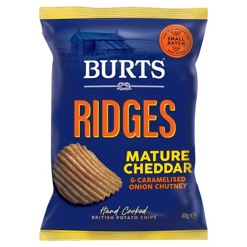 Burts Ridge Mature Cheddar 40g pack shot