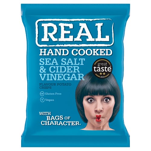 Real Crisps Sea Salt & Cider Vinegar 35g pack shot