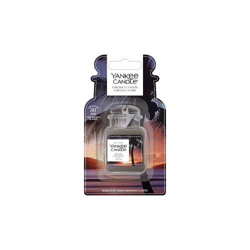 Yankee Candle Ultimate 3D Car Jar Air Freshener Black Coconut pack shot