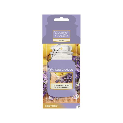 Yankee Candle 2D Car Jar Air Freshener Lemon Lavender pack shot