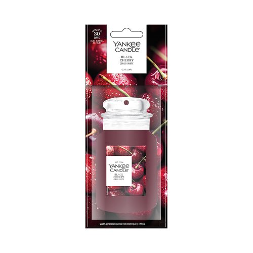 Yankee Candle 2D Car Jar Air Freshener Black Cherry pack shot