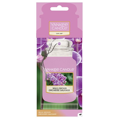 Yankee Candle 2D Car Jar Air Freshener Wild Orchid pack shot