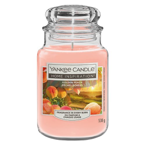 Yankee Candle Home Inspiration Large Jar Golden Peach 538g pack shot