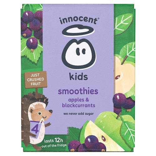 INNOCENT KIDS APPLE & BLACKCURRANT 4PK pack shot