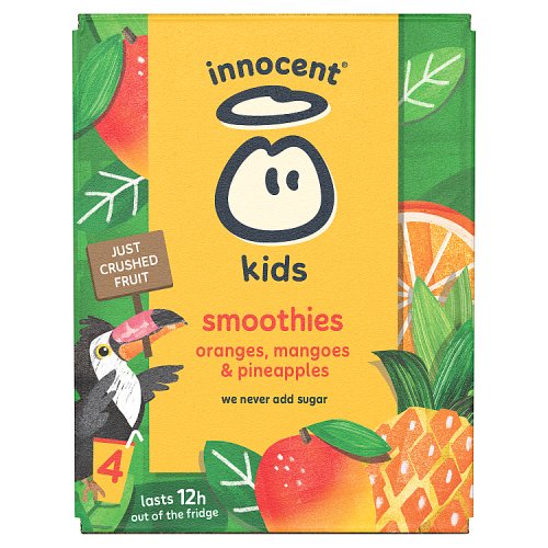 INNOCENT KIDS ORANGE MANGO & PINEAPPLE 4PK pack shot