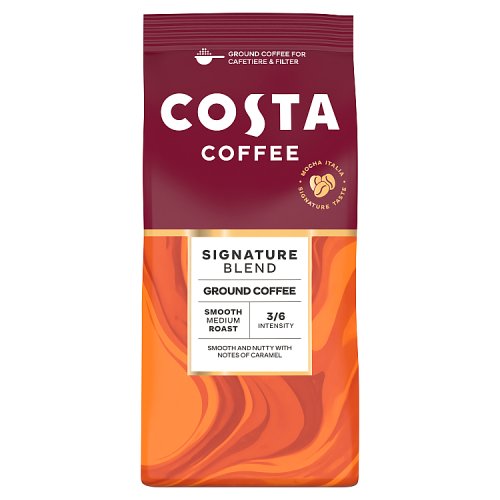 Costa Ground Coffee Signature Blend Roast & Cafetiere 200g pack shot