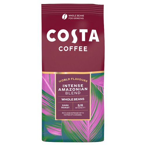 Costa Coffee Dark Amazonian Blend Beans 200g pack shot