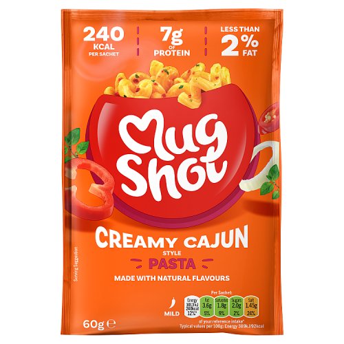 Mugshot Pasta Cajun 60g pack shot