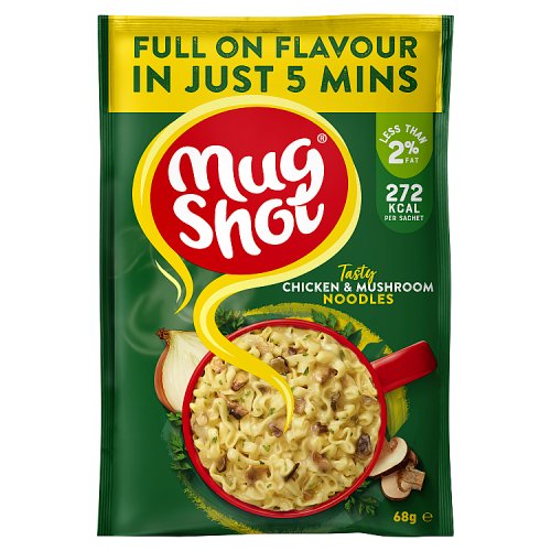 Mugshot Noodles Chicken & Mushroom 62g pack shot