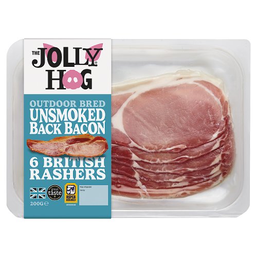JOLLY HOG UNSMOKED DRYCURE BACK BACON pack shot