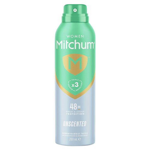 Mitchum Women Anti Perspirant Spray Unscented 200ml pack shot