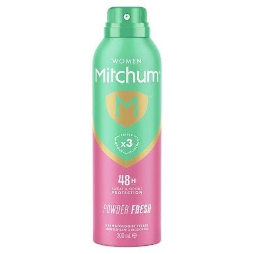 Mitchum Women Anti Perspirant Spray Powder Fresh 200ml pack shot