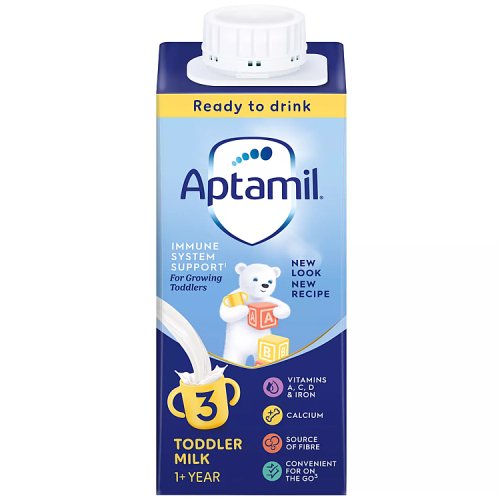 Aptamil Growing Up RTF Milk Liquid STAGE 3 (1-2yrs) pack shot