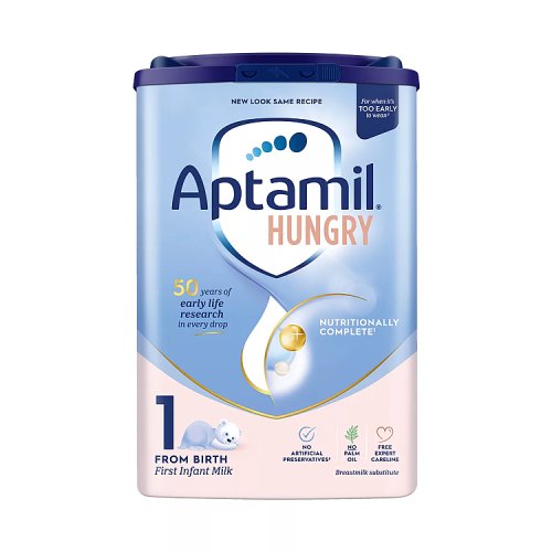 Aptamil Hungry First Infant Milk Powder (UK) pack shot