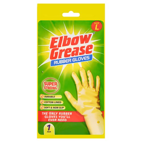 Elbow Grease Rubber Gloves Large 1 Pair pack shot