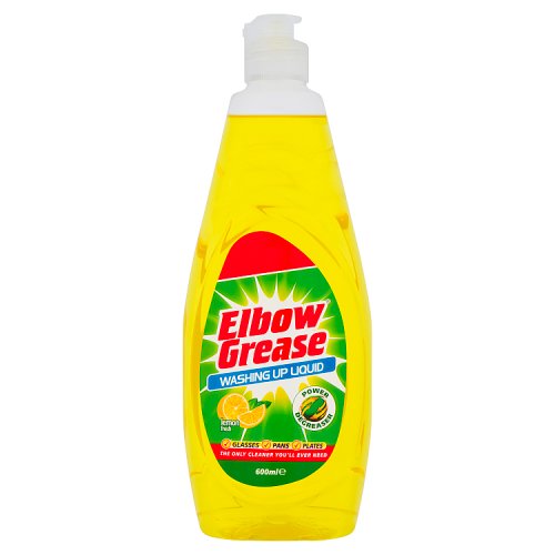 Elbow Grease Washing Up Liquid Lemon 600ml pack shot
