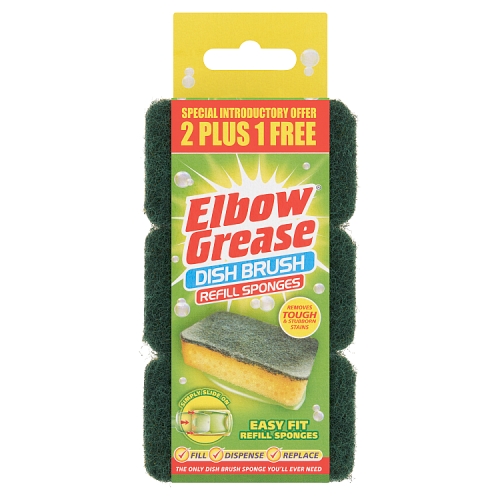 Elbow Grease Dish Brush Refill 3s pack shot