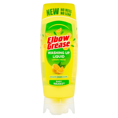 Elbow Grease Washing Up Liquid Stand Up Lemon 450ml pack shot