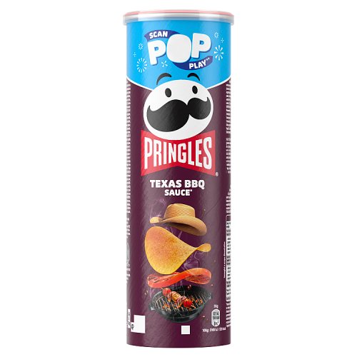 Pringles BBQ 165g pack shot