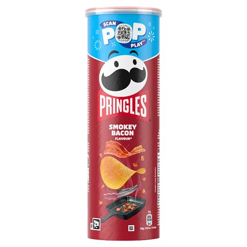 Pringles Smokey Bacon 165g pack shot