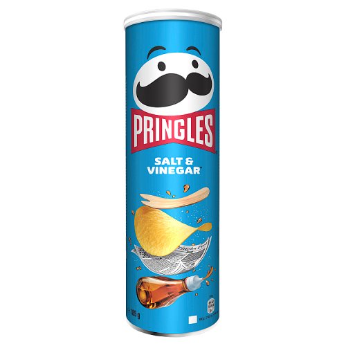 Pringles Salt & Vinegar 185g pack shot
