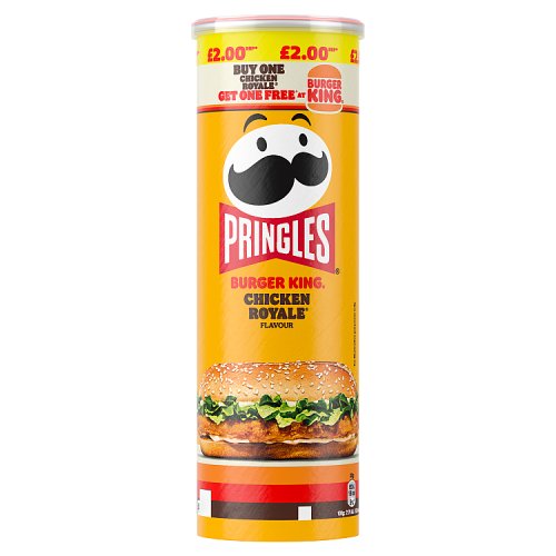 Pringles Burger King Chicken Royale 165g PMP pack shot