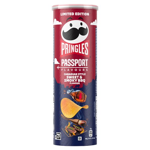 Pringles Maple Bbq Sauce Ltd. 165g pack shot