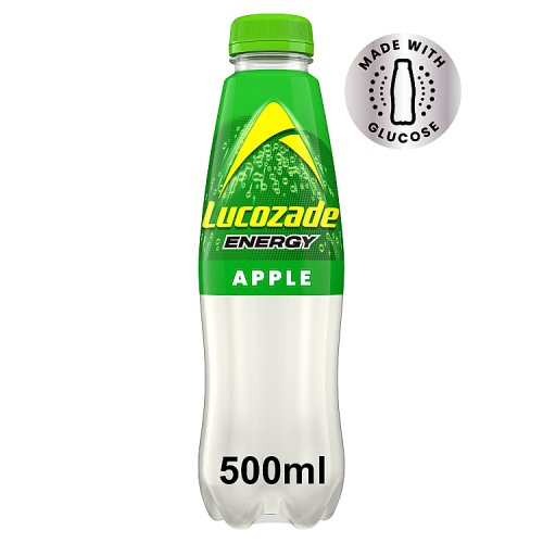 Lucozade Energy Apple Blast 500ml pack shot