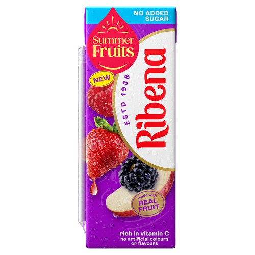 Ribena Summer Fruits Carton 250ml pack shot