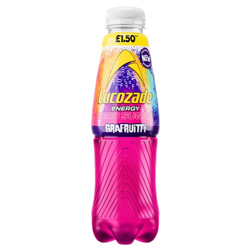 Lucozade Energy Grafruitti 500ml PMP pack shot