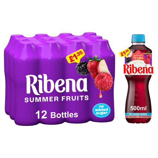 Ribena Summer Fruits 1.35 500Ml pack shot
