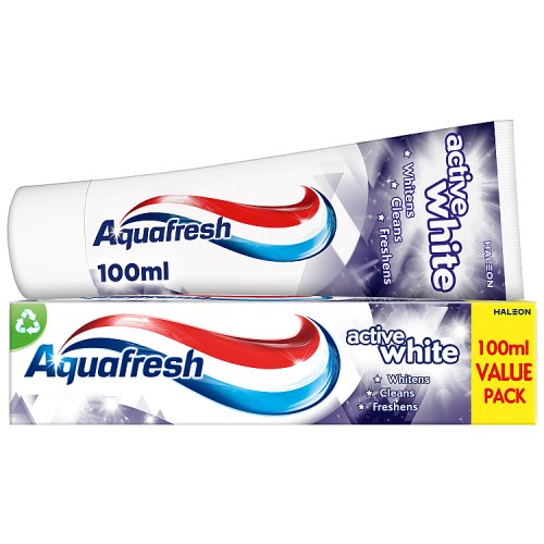 Aquafresh Toothpaste Active White 100ml pack shot
